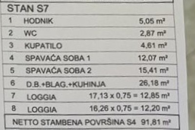 Moderan stan na 2. katu sa 2 terase i pogledom na more, blizu centra, 700m od mora i marine - u izgradnji 6