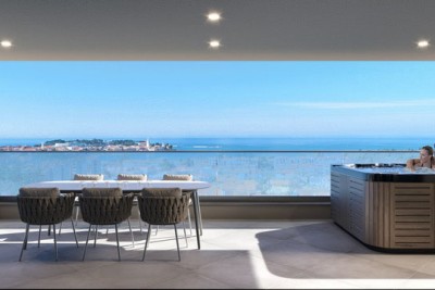 Moderno luksuzno dvonadstropno stanovanje z bazenom in pogledom na morje - v fazi gradnje 11