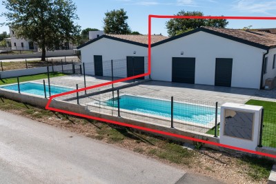 Novogradnja – prizemnica s bazenom i okućnicom