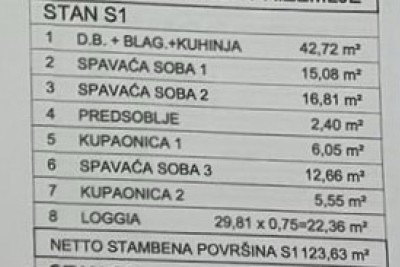 Luksuzno stanovanje v pritličju z bazenom, 700m od morja in marine - v fazi gradnje 6