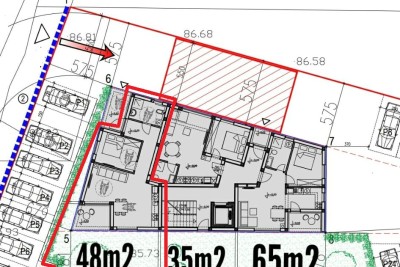 Prizemlje - Moderan stan s vlastitim dvorištem - u izgradnji 11