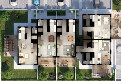 Parenzo, centro più ampio, casa moderna con cortile 12