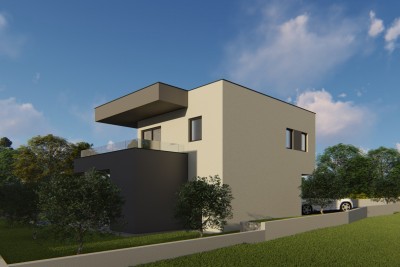 Villa with pool and panoramic view of the sea and islands, 3 km from the beach and the sea - under construction 14