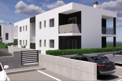 Apartment on the ground floor with a garden, 1500m from the sea - under construction 3