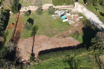 Kaštelir - Građevinsko zemljište s pogledom na more i idejnom projektom 14