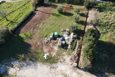 Kaštelir - Građevinsko zemljište s pogledom na more i idejnom projektom 12