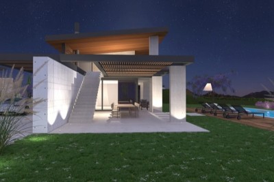 A fantastic spacious villa with a panoramic view of the sea and Brijuni - under construction 7
