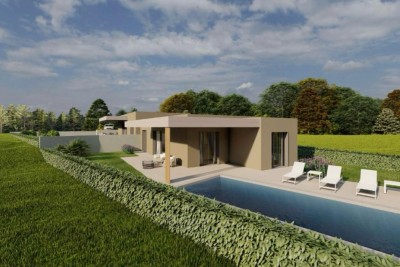 Moderna casa bifamiliare con piscina 10