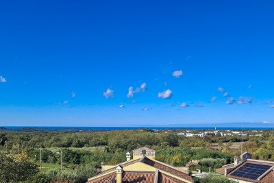 Apartment in a building with an elevator and covered terrace with sea view – near Poreč - under construction