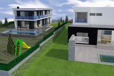 Eine schöne moderne Villa mit Swimmingpool - in Gebäude 5