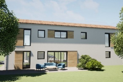 Nuova villa moderna con piscina in una posizione tranquilla - nella fase di costruzione 6