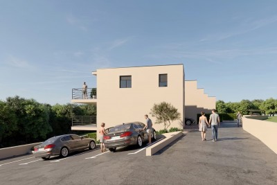Atraktivno zemljište s građevinskom dozvolom za 5 kuća u nizu i pogledom na more 10