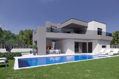 Beautiful modern villa with heated pool - under construction - under construction