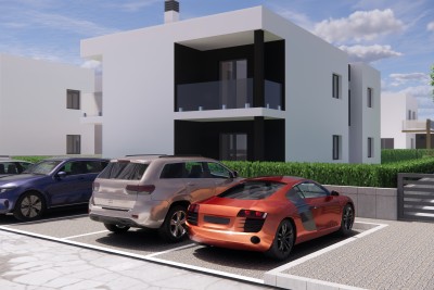 Apartment on the ground floor with a garden, 1500m from the sea - under construction 4