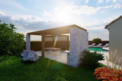 Una casa con piscina e un ampio giardino - nella fase di costruzione 6