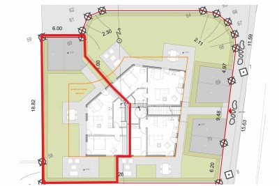 Stan u prizemlju s dvorištem – mirna lokacija nedaleko grada - u izgradnji 9