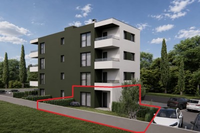 Moderan stan u prizemlju s dvorištem - u izgradnji