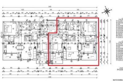 Apartment im 1. Stock mit drei Schlafzimmern, eigenem Garten und Gemeinschaftspool - in Gebäude 10