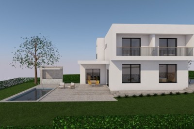 Una bellissima villa moderna con piscina - nella fase di costruzione 1