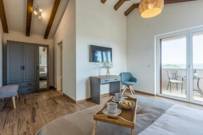 Buje okolica – elegantna kuća s bazenom i panoramskim pogledom 8