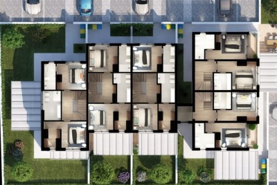 Parenzo, centro più ampio, casa moderna con cortile 13