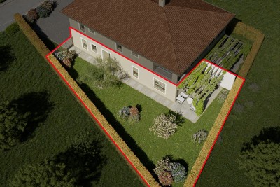 Novigrad – stan v pritličju s 200m2 vrta - v fazi gradnje