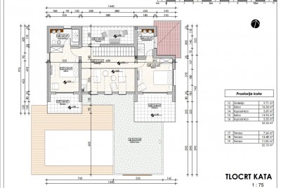 Kaštelir - Građevinsko zemljište s pogledom na more i idejnom projektom 9