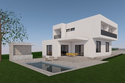 Una bellissima villa moderna con piscina - nella fase di costruzione 4