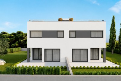 Poreč okolica – Moderna dvojna kuća s rooftop terasom i pogledom na more 2