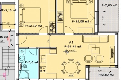 Atraktivno trisobno stanovanje v prvem nadstropju - v fazi gradnje 7