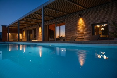 A wonderful villa of superior design and a wonderful panoramic view