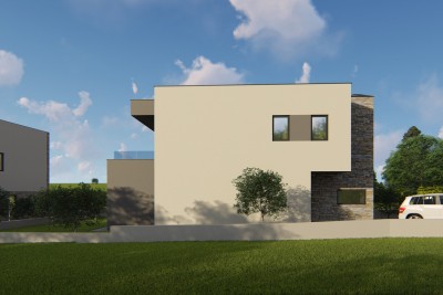 Villa with pool and panoramic view of the sea and islands, 3 km from the beach and the sea - under construction 15