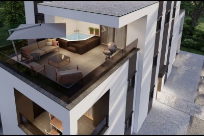 Modern penthouse in a new building with 2 terraces - under construction