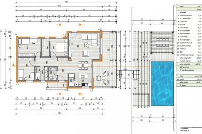 Attractive building plot with a project