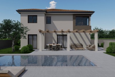 Moderna casa bifamiliare con piscina - nella fase di costruzione 11