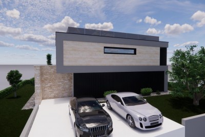 Una villa moderna con piscina e una bellissima vista, a 6 km da Parenzo - nella fase di costruzione 2