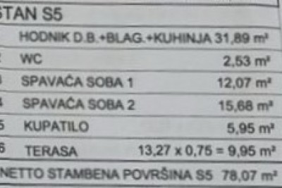 Moderan stan na 1. katu 700m od mora i marine - u izgradnji 13