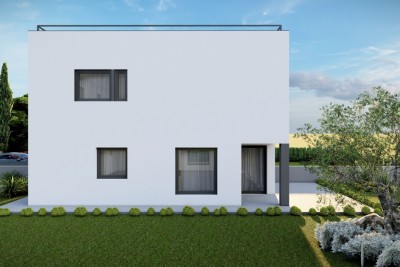 Eine neue Doppelhaushälfte mit Dachterrasse und bezauberndem Blick auf das Meer - in Gebäude 8