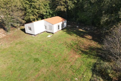 Prefab detached house with a swimming pool and a large garden - under construction