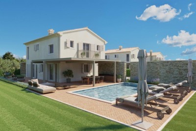 Una bellissima villa con piscina e un ambiente paesaggistico impeccabile non lontano da Montona - nella fase di costruzione