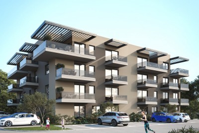 Apartment with a terrace in a building with an elevator in an attractive location near the sea - under construction
