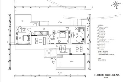 Labin okolica, Gradbeno zemljišče s projektom vile in odprtim pogledom na morje 7