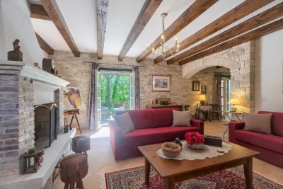 Poreč area – charming stone villa with pool 3