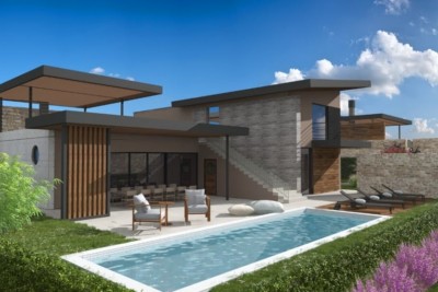 An unusual ultra-modern villa with an enchanting view - under construction