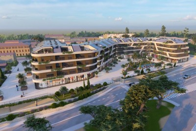 Ultra modern apartment with a gallery and a beautiful view in the center of Poreč - under construction