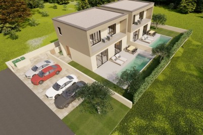 Poreč - Moderna dvojna hiša s bazenom 5min od centra - v fazi gradnje 3