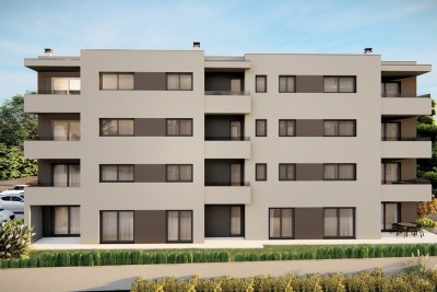 Modern apartment on the 1st floor with two bedrooms in a building with an elevator - under construction