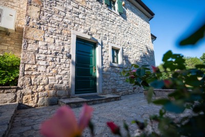 Istarska vila s bazenom u mirnom okruženju i pogledom na more 17
