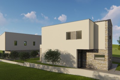 Villa with pool and panoramic view of the sea and islands, 3 km from the beach and the sea - under construction 8