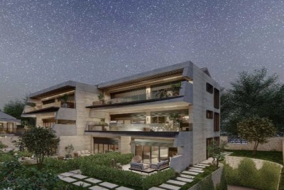 Moderno luksuzno stanovanje s prostorno teraso in čudovitim pogledom na morje - v fazi gradnje